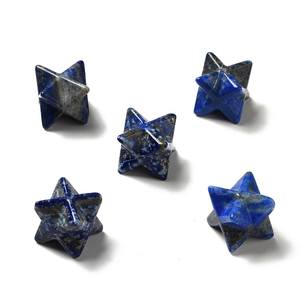 

PandaHall Natural Lapis Lazuli Beads, No Hole/Undrilled, Merkaba Star, 12.5~13x12.5~13x12.5~13mm Lapis Lazuli Star