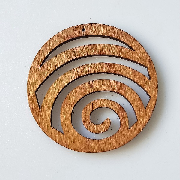 

PandaHall Maple Wood Pendants, Hollow, Flat Round, Sienna, 49x49x2mm, Hole: 1.5mm Wood Flat Round Brown