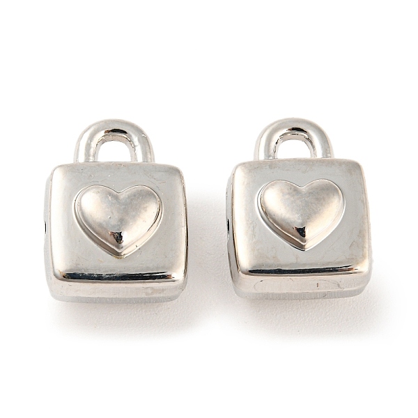 

PandaHall Rack Plating Alloy Pendants, Cadmium Free & Nickel Free & Lead Free, Lock, Platinum, 16x12x9.5mm, Hole: 1.6mm Alloy Lock