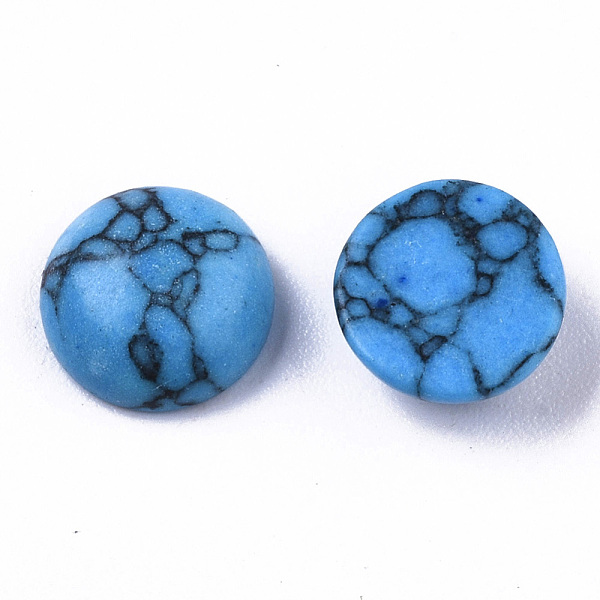 

PandaHall Synthetic Howlite Cabochons, Dyed, Half Round/Dome, 8x4mm Howlite Half Round