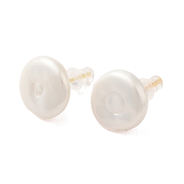 

PandaHall Sterling Silver Studs Earrings, with Natural Pearl, Jewely for Women, Flat Round, Real 18K Gold Plated, 17x14mm Sterling Silver...