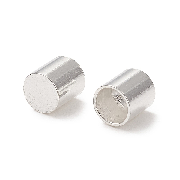

PandaHall 201 Stainless Steel Cord Ends, End Caps, Column, Silver, 6.5x6mm, Inner Diameter: 5mm 201 Stainless Steel