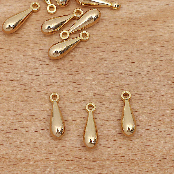 

PandaHall Alloy Pendant, Teardrop, Golden, 19x6mm Alloy Teardrop