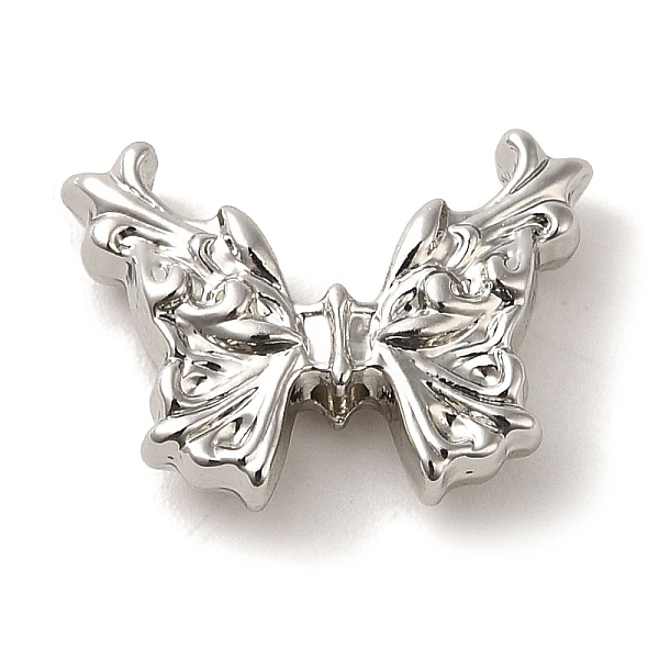 

PandaHall Rack Plating Alloy Beads, Cadmium Free & Nickel Free & Lead Free, Bowknot, Platinum, 13.5x18x4.5mm, Hole: 1.8mm Alloy Bowknot