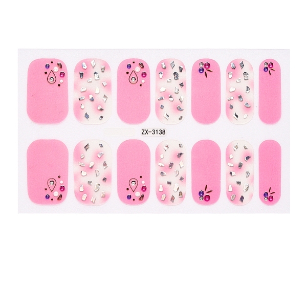 

PandaHall Full Cover Nail Stickers, 3D Nail Decals, Self-Adhesive, with Glass & Rhinestone & Plastic, for Nail Tips Decorations, Flamingo..., Pink