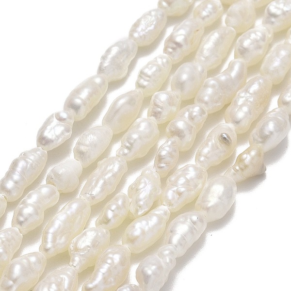 

PandaHall Natural Cultured Freshwater Pearl Beads Strands, Keshi Pearl Beads, Nuggets, Linen, 4~5.5x3~3.5mm, Hole: 0.5mm, about..., Brown
