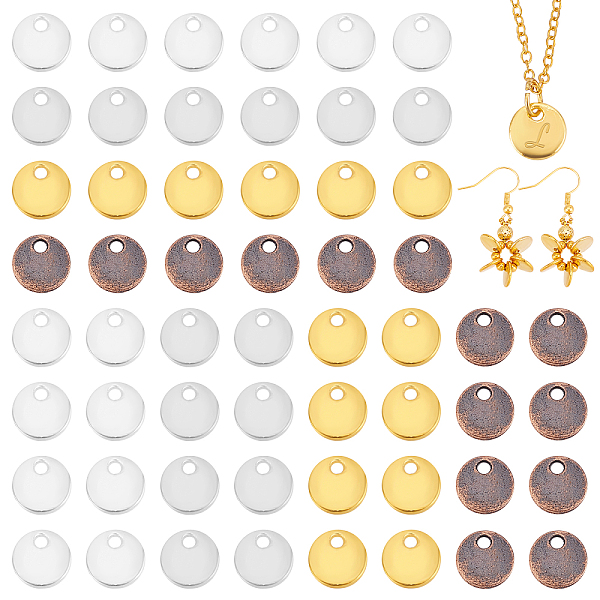 

PandaHall Tibetan Style Alloy Pendants, Stamping Blank Tags, Lead Free, Flat Round, Mixed Color, 8x1.5mm, Hole: 1.5mm, 4 Colors, 60pcs/color...