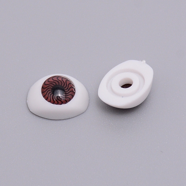 

PandaHall Plastic Doll Craft Eye, for DIY Sewing Craft Dolls Stuffed Toys, Oval, Coconut Brown, 8.5x11x4.5mm Plastic Eye
