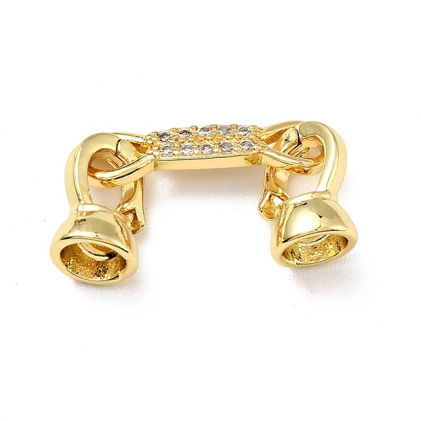 

PandaHall Rack Plating Brass Micro Pave Clear Cubic Zirconia Fold Over Clasps, Cadmium Free & Lead Free, Long-Lasting Plated, Golden, Link...