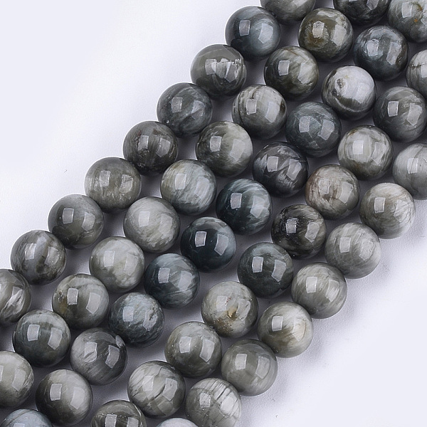 

PandaHall Natural Hawk's Eye Beads Strands, Eagle Eye Stone, Grade AB+, Round, 10mm, Hole: 1mm, about 38~39pcs/strand, 15.3 inch Eagle Eye...