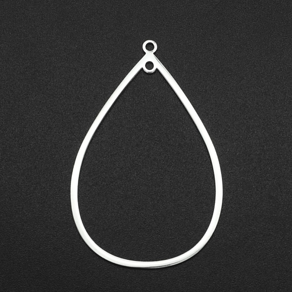 

PandaHall 201 Stainless Steel Links, For Earring Making, Laser Cut, Teardrop, Stainless Steel Color, 47x30x1mm, Hole: 1.6mm 201 Stainless...