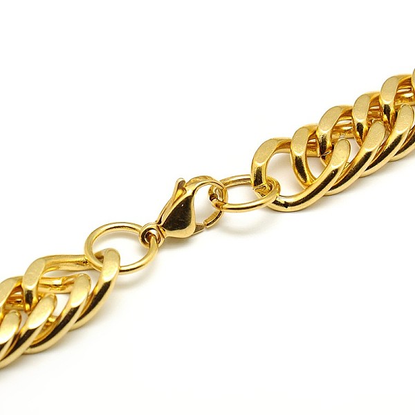 Fashionable 304 Stainless Steel Cuban Link Chain Necklaces
