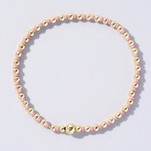 

PandaHall Bohemian Style Seed Beaded & Pearl Stretch Bracelet for Women Seed Beads