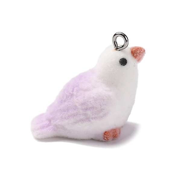 Flocky Resin Pendan… - image