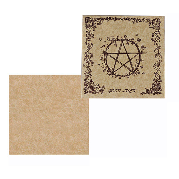 

PandaHall Pentagram Pattern Tarot Card Theme Paper Greeting Card, Sky Pad for Divination, Square, 76.2x76.2mm, 12 sheets/bag Paper Square