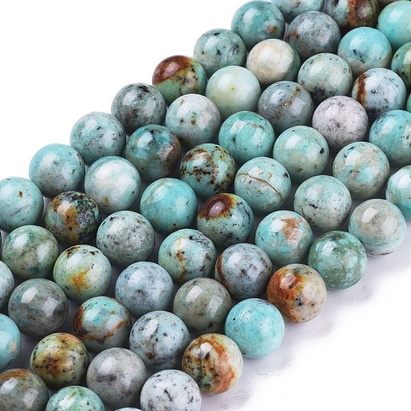 Chapelets De Perles En Chrysocolle Naturelle