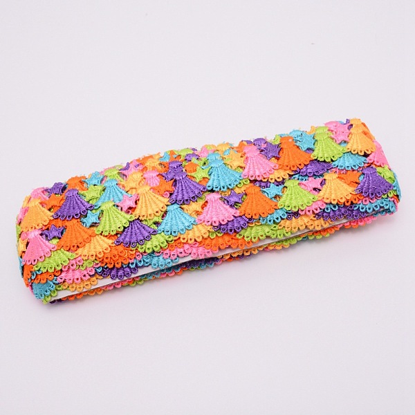 星刺繍入りポリエステルリボン