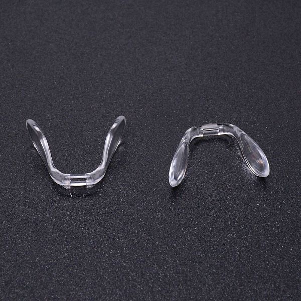 

PandaHall Plastic Eyeglass Nose Pads, U-shape, for Glasses Accessories, Clear, 18x24.5x7.5mm, Hole: 0.8x3.5mm Plastic Clear