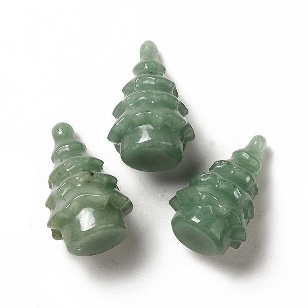 

PandaHall Natural Green Aventurine Display Decorations, Christmas Tree, 38.5x24.5mm Green Aventurine Tree