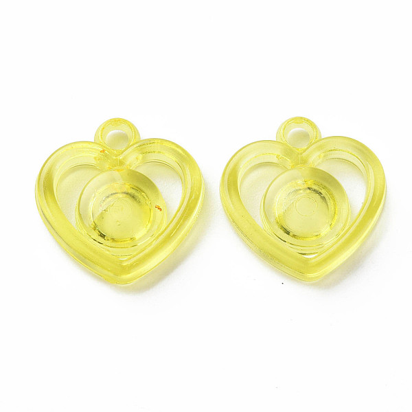 

PandaHall Transparent Acrylic Pendants, Heart, Mixed Color, 23x22x5.5mm, Hole: 3mm, about 490pcs/500g Acrylic Heart Multicolor