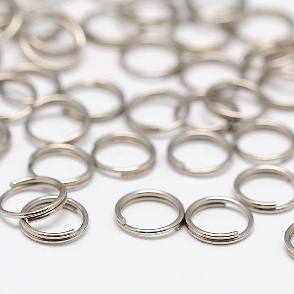 

PandaHall Stainless Steel Split Rings, Double Loops Jump Rings, Stainless Steel, 7x0.6mm, about 6.4mm inner diameter, about 110~119pcs/10g...