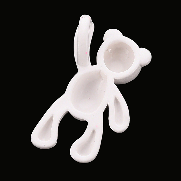 

PandaHall Brass Spray Painted Pendants, Cadmium Free & Nickel Free & Lead Free, Bear, Creamy White, 14x8x3mm, Hole: 4x2mm Brass Bear