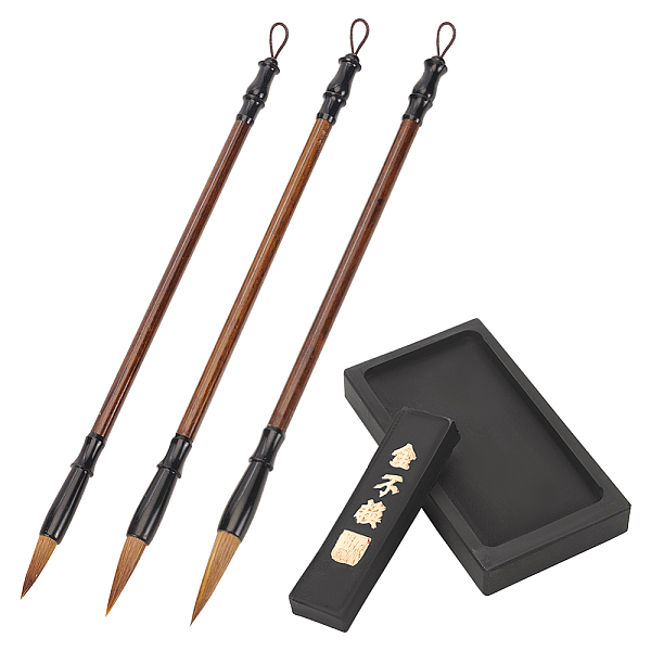 3Pcs Chinese Calligraphy Brushes Pen