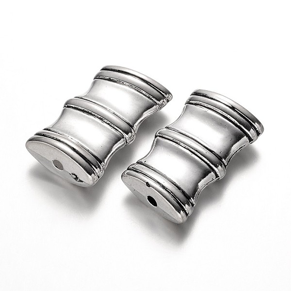 

PandaHall Rectangle CCB Plastic Beads, Antique Silver, 31x18x8mm, Hole: 3mm Plastic Rectangle