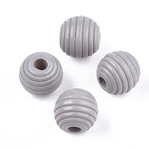 

PandaHall Painted Natural Wood Beehive Beads, Round, Light Grey, 12x11mm, Hole: 3mm Schima Wood Round Gray