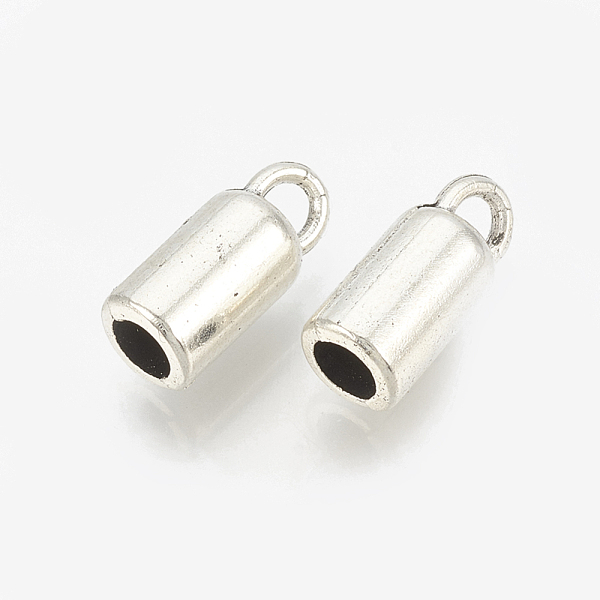 

PandaHall Tibetan Style Alloy Cord Ends, End Caps, Cadmium Free & Lead Free, Column, Antique Silver, 12x5mm, Hole: 3mm, Inner Diameter: 3mm...