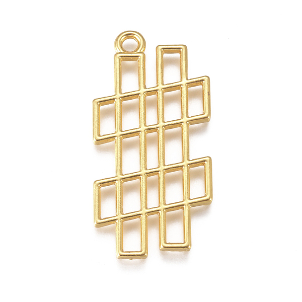 

PandaHall Zinc Alloy Open Back Bezel Pendants, For DIY UV Resin, Epoxy Resin, Pressed Flower Jewelry, #, Golden, 37.3x18x2mm, Hole: 2.4mm...