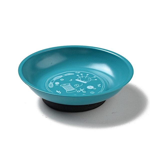 

PandaHall Magnetic Pin Dish, 430 Stainless Steel Bowl Tray with Magnet, for Storaging Pin, Needles, Steel Blue, 107.5x27mm Stainless Steel