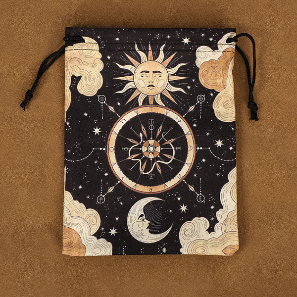 

PandaHall Rectangle Velvet Tarot Cards Storage Pouches, Jewelry Drawstring Storage Bags, for Witchcraft Articles Storage, Sun, 18x14cm...
