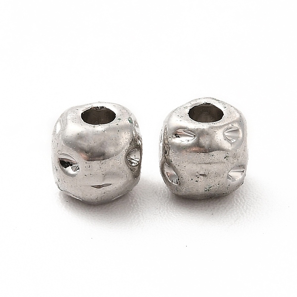 

PandaHall Alloy Beads, Long-Lasting Plated, Cadmium Free & Lead Free, Irregular Shape, Platinum, 5x5x5mm, Hole: 1.5mm Alloy Others