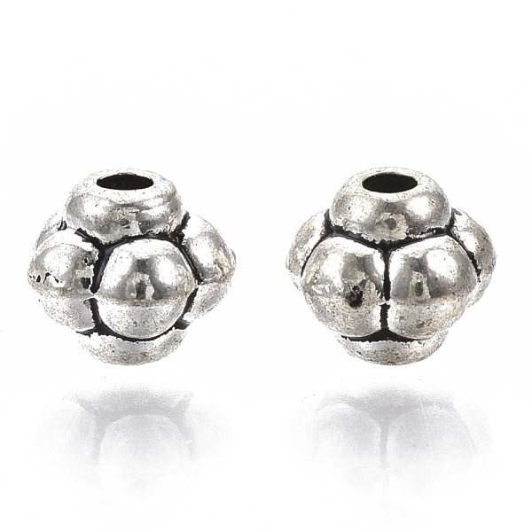 

PandaHall Tibetan Style Alloy Beads, Cadmium Free & Lead Free, Flower, Antique Silver, 6.5x5.5mm, Hole: 1.6mm, about 1810pcs/1000g Alloy...
