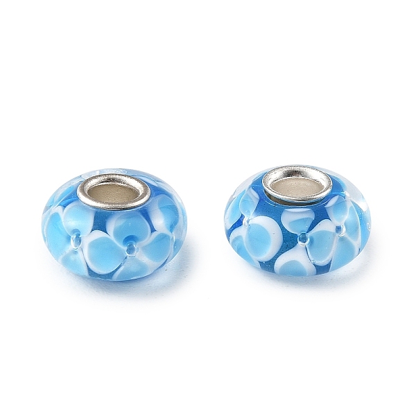 Lampwork Brass Core European Beads Lampwork Brass Core European Beads