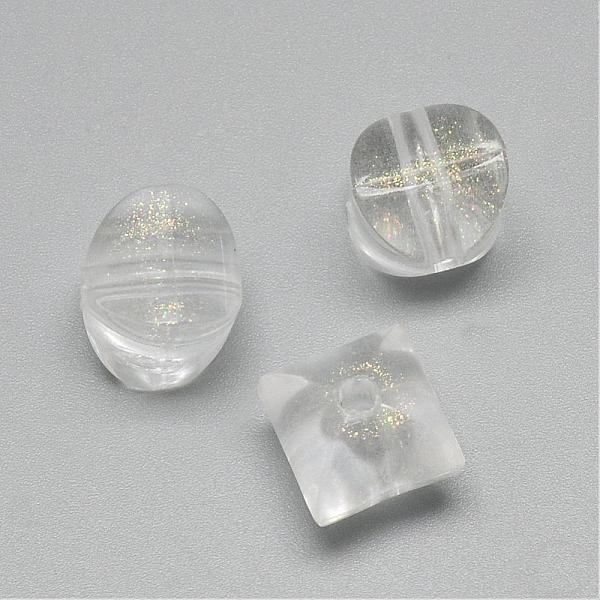 

PandaHall Transparent Acrylic Beads, with Glitter Powder, Clear, 12x12x12mm, Hole: 3mm, about 410pcs/500g Acrylic Others Clear