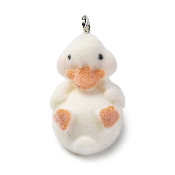 Flocky Resin Pendan… - image