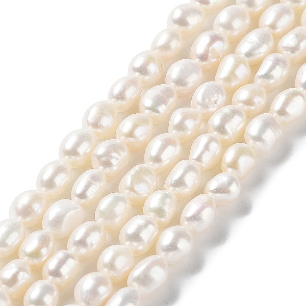

PandaHall Natural Cultured Freshwater Pearl Beads Strands, Two Side Polished, Grade 5A, Seashell Color, 8~9x7~8x6~7mm, Hole: 0.6mm, about...