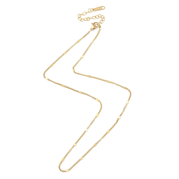 

PandaHall Ion Plating(IP) 304 Stainless Steel Link Chain Necklace for Men Women, Real 14K Gold Plated, 16.06 inch(40.8cm) 304 Stainless...