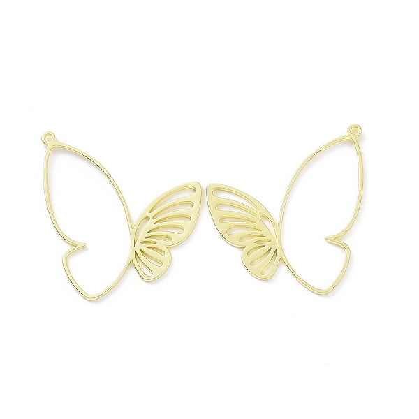 

PandaHall Rack Plating Alloy Pendants, Butterfly Charms, Golden, 39.5x36.5x1mm, Hole: 1.4mm Alloy Butterfly