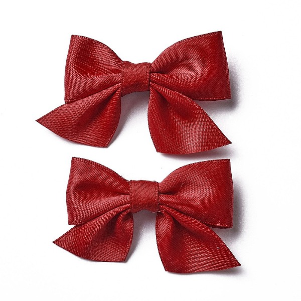 Solid Color Bowknot Cloth Alligator Hair Clip
