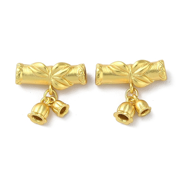 

PandaHall Brass Pendants, Flower, 14x15x4mm, Hole: 3mm Brass Flower