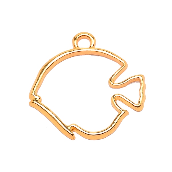 

PandaHall Alloy Open Back Bezel Charm Pendants, Long-Lasting Plated, Hollow Goldfish Resin Pressed Flower Frames, for UV Resin Jewelry...