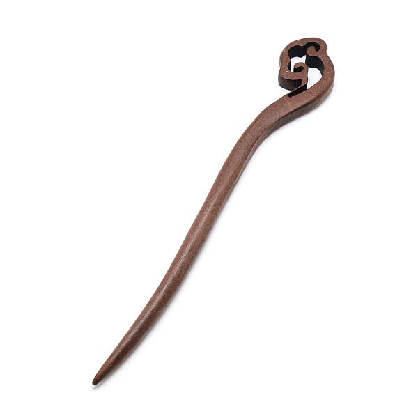 

PandaHall Swartizia Spp Wood Hair Sticks, Dyed, Coconut Brown, 175x27x7mm Wood Brown