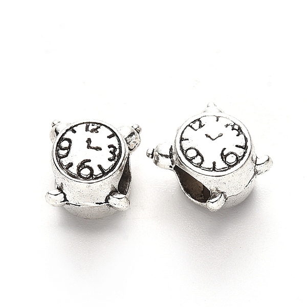 

PandaHall Tibetan Style Alloy European Beads, Large Hole Beads, Lead Free, Alarm Clock, Antique Silver, 9.5x9x7.5mm, Hole: 4.5mm, about...