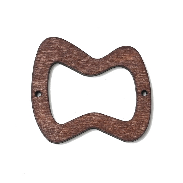 

PandaHall Spray Painted Wood Big Pendants, Walnut Wood Tone Wave Charms, Coconut Brown, 54x48x3.5mm, Hole: 2.5mm Wood Others