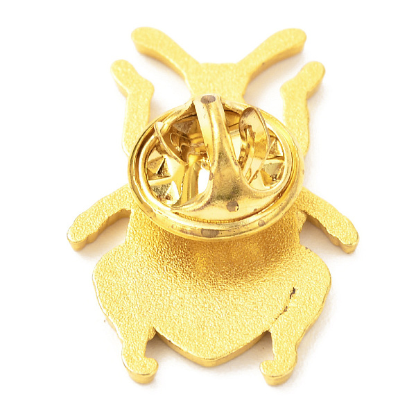 

PandaHall Alloy Enamel Brooches, Enamel Pin, with Butterfly Clutches, Insect, Golden, Honeydew, 28x19x9.5mm Alloy+Enamel Green