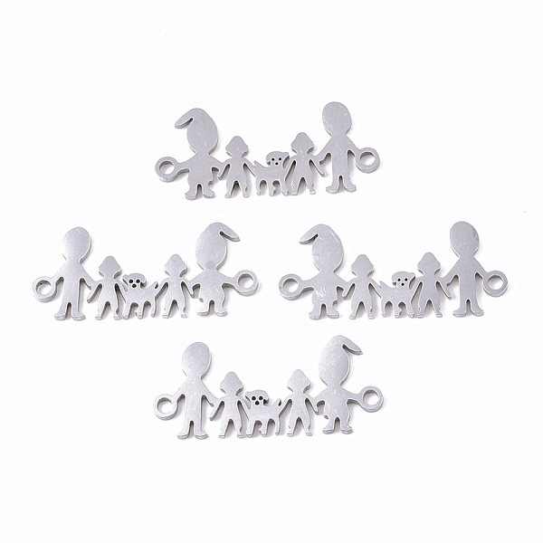 

PandaHall 201 Stainless Steel Links connectors, Laser Cut Links, Family, Stainless Steel Color, 11x24.5x1mm, Hole: 1.5mm 201 Stainless Steel...