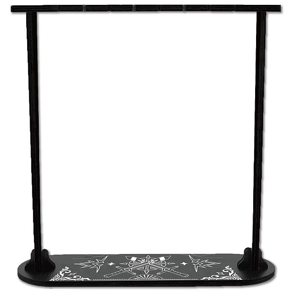 

PandaHall Wooden Crystal Display Shelf, Black Oval Crystal Holder Stand, Rustic Divination Pendulum Storage Rack, Witch Stuff, Easy to...